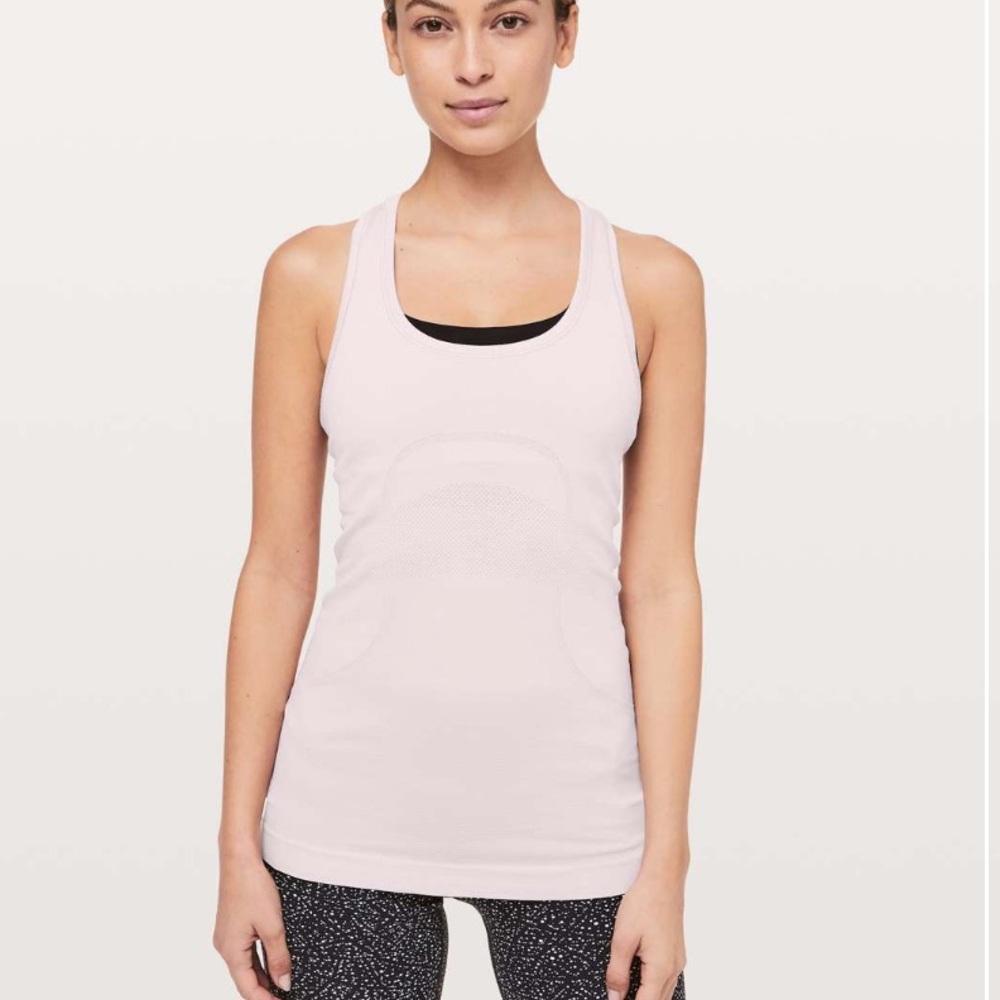 Lululemon Swiftly Tech Racerback tank top 
Porcelain Pink
